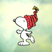 pinda's | Pet van Snoopy Winter Beanie Raamsticker (Vel 3)
