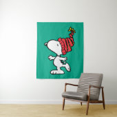 pinda's | Pet van Snoopy Winter Beanie Wandkleed (In situ)