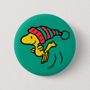 pinda's Pet Woodstock Winter Beanie Ronde Button 5,7 Cm