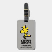 pinda's | Pomping van hout Bagagelabel (Voorkant verticaal)