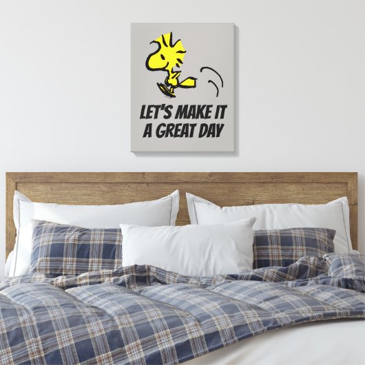 pinda's | Pomping van hout Canvas Afdruk (Insitu (Slaapkamer))