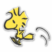 pinda's | Pomping van hout Sticker (Voorkant)