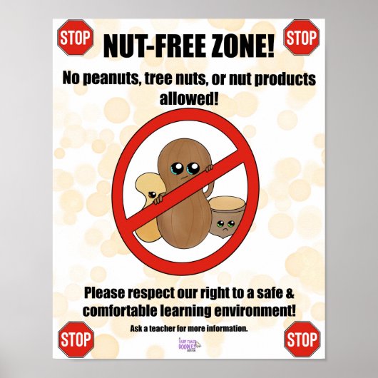 Pinda's / Poster van de boom Nut Allergy (Voorkant)