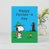 Pinda's | Prettig Vaderdag Kampeerders Feestdagenkaart (Staand voorkant)