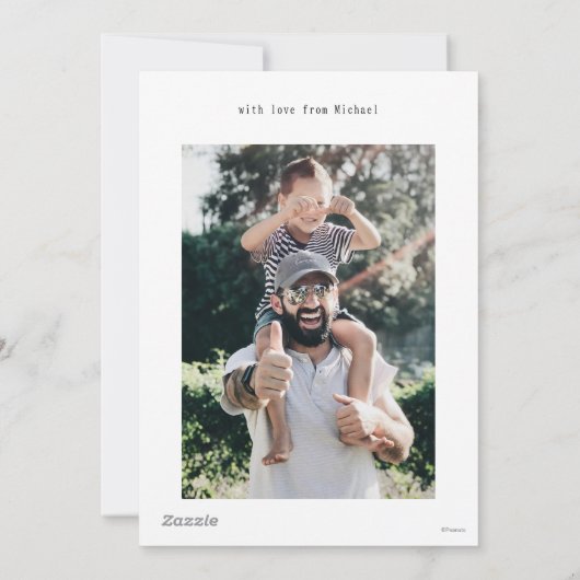 Pinda's | Prettig Vaderdag Kampeerders Feestdagenkaart (Achterkant)