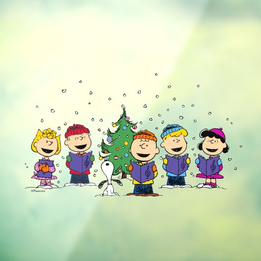 pinda's | Rond de kerstboom Raamsticker (Vel 3)