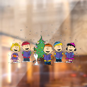 pinda's | Rond de kerstboom Raamsticker (Vel 2)