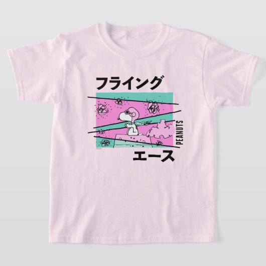 pinda's | roze vliegende aas t-shirt (Laagn)