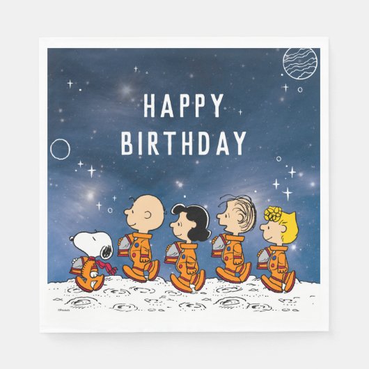 pinda's | Ruimtevaart Servet (Voorkant)