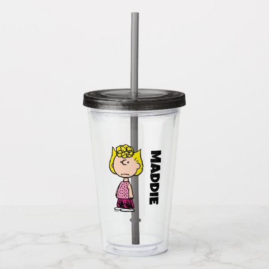 pinda's | Sally Brown Acryl Drinkbeker (Voorkant)