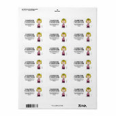 pinda's | Sally Brown Etiket (Full Sheet)