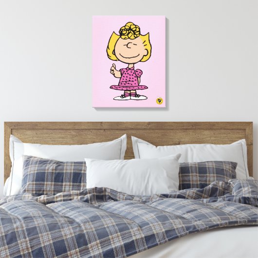 pinda's | Sally Super Smile Canvas Afdruk (Insitu (Slaapkamer))