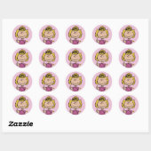pinda's | Sally Super Smile Ronde Sticker (Vel)