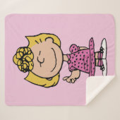 pinda's | Sally Super Smile Sherpa Deken (Voorkant (horizontaal))