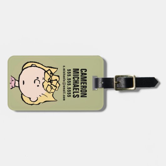 pinda's | Sally's Faces Bagagelabel (Voorkant horizontaal)