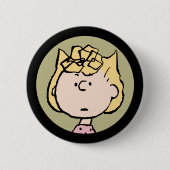 pinda's | Sally's Faces Ronde Button 5,7 Cm (Voorkant)