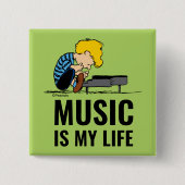 pinda's | Schröder Vierkante Button 5,1 Cm (Voorkant)