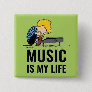 pinda's   Schröder Vierkante Button 5,1 Cm