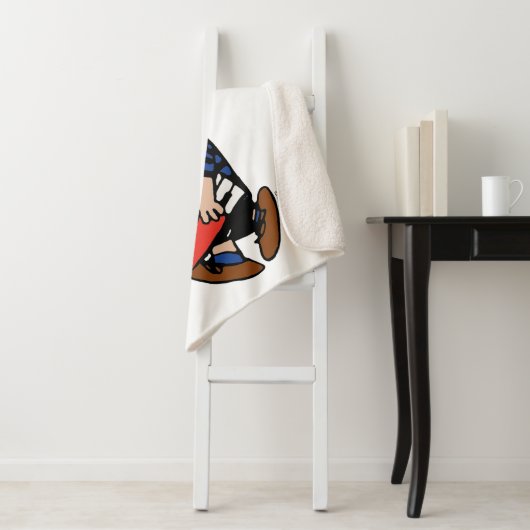 pinda's | Schroeder Traveling Piano Sherpa Deken (In situ)