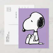 pinda's | Snoopie omlaag Briefkaart (Voorkant / Achterkant)