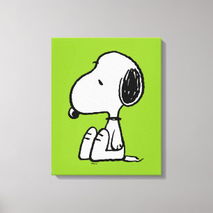 pinda's Snoopie omlaag Canvas Afdruk