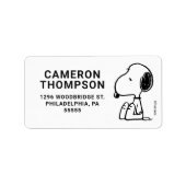 pinda's | Snoopie omlaag Etiket (Voorkant)