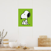 pinda's | Snoopie omlaag Poster (Keuken)
