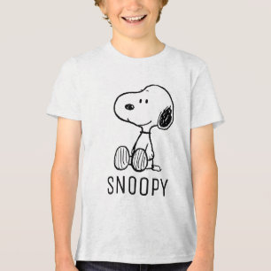 pinda's   Snoopy Add Jouw naam Tri-Blend Shirt