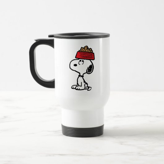 pinda's | Snoopy balanceert his Dog Dish Reisbeker (Links)