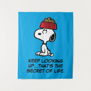 pinda's Snoopy balanceert his Dog Dish Wandkleed
