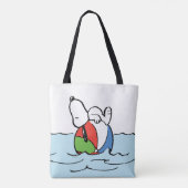 pinda's | Snoopy Beach Ball Beach Draagtas (Achterkant)