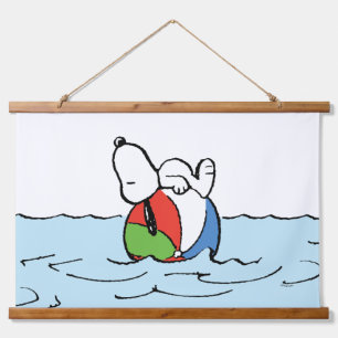 pinda's Snoopy Beach Ball Beach Hangend Wandkleed