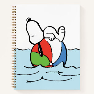 pinda's   Snoopy Beach Ball Beach Notitieboek