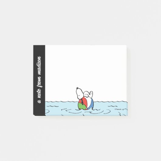 pinda's | Snoopy Beach Ball Beach Post-it® Notes (Voorkant)