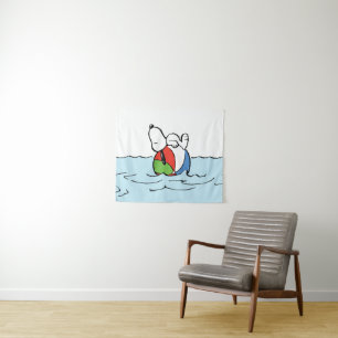 pinda's   Snoopy Beach Ball Beach Wandkleed