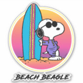 pinda's | Snoopy Beach Beagle Sticker (Voorkant)