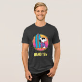 pinda's | Snoopy Beach Beagle Tri-Blend Shirt (Voorkant volledig)