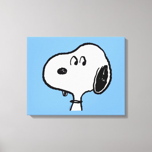 pinda's | Snoopy-beelden Canvas Afdruk (Voorkant)