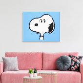 pinda's | Snoopy-beelden Canvas Afdruk (Insitu (Woonkamer))