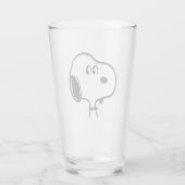 pinda's | Snoopy-beelden Glas (Achterkant)