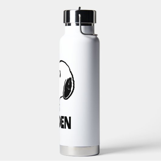 pinda's | Snoopy-beelden | Jouw namen toevoegen Waterfles (Links)