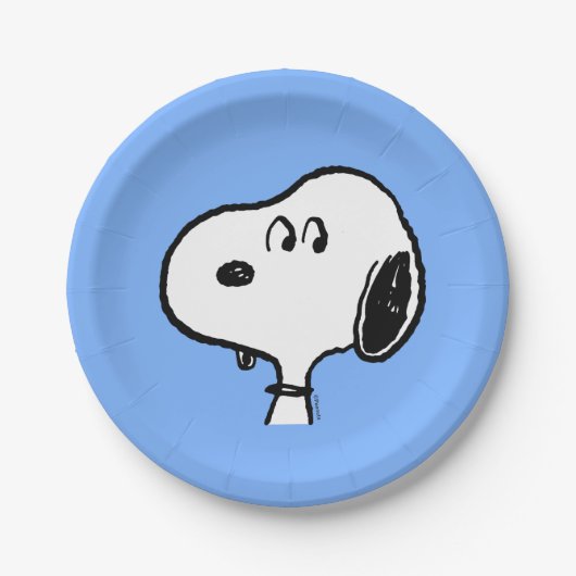 pinda's | Snoopy-beelden Papieren Bordje (Voorkant)