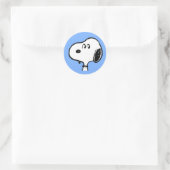 pinda's | Snoopy-beelden Ronde Sticker (Tas)