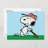 pinda's | Snoopy bij Bat Briefkaart (Voorkant / Achterkant)