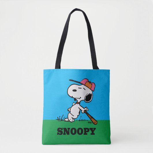 pinda's | Snoopy bij Bat Draagtas (Voorkant)