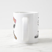 pinda's | Snoopy bij Bat Extra Grote Beker (Achterkant)