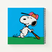 pinda's | Snoopy bij Bat Notitieboek (Achterkant)