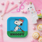 pinda's | Snoopy bij Bat Papieren Bordje (Feest)
