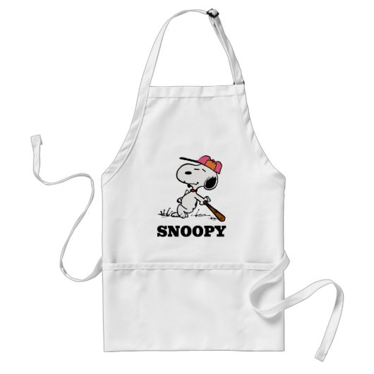 pinda's | Snoopy bij Bat Standaard Schort (Voorkant)