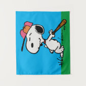 pinda's | Snoopy bij Bat Wandkleed (Voorkant)